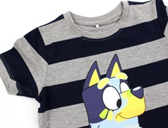 Name It grey melange t-shirt Bluey